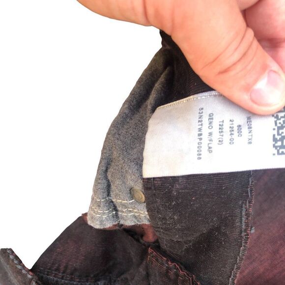 Rare true religion jeans size 42 GENO FLAP T red/Black - Picture 8 of 15